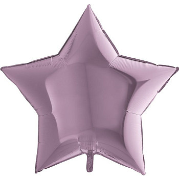 Г Звезда (36"/91 см) Сирень Lilac Металлик 1шт