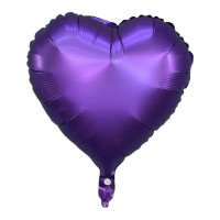 ПМ Сердце (19''/49 см) Фиолетовый Dark Purple 1шт в интернет магазине Праздникмастер