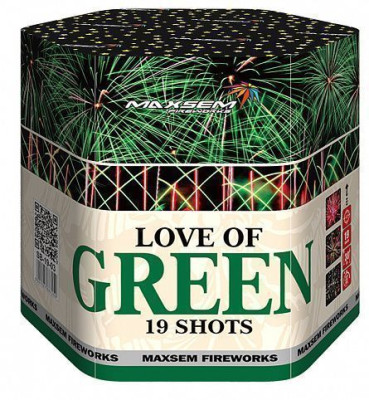Батарея салютов Love of Green (1,2"/19) 30м 32с 3эфф 1шт