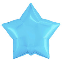 Р Звезда (19"/48 см) Холодный голубой Cool Blue Пастель 1шт в интернет магазине Праздникмастер