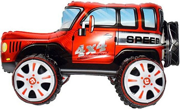 В Ходячая фигура (25''/63 см) AIR Внедорожник Джип Красный 1шт