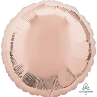 А Круг (18''/46 см) Розовое золото Rose Gold Металлик 1шт в интернет магазине Праздникмастер
