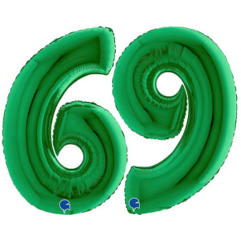 Г Цифра 6/9 (40''/102 см) Зеленый Green 1шт