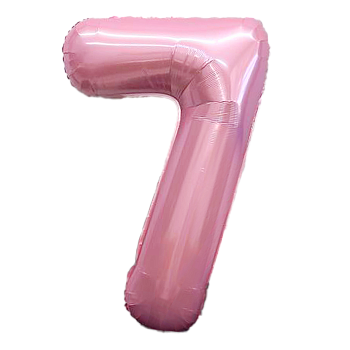 ПМ Цифра 7 (40''/102 см) Slim Фламинго 1шт