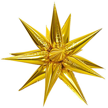 ВЗ Звезда (50''/127 см) 3D Составная Золото Gold 1шт