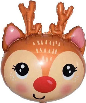 F Фигура (25''/64 см) Голова Маленький Олень 1шт