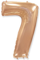 ПМ Цифра 7 (40''/102 см) Slim Розовое золото 1шт в интернет магазине Праздникмастер