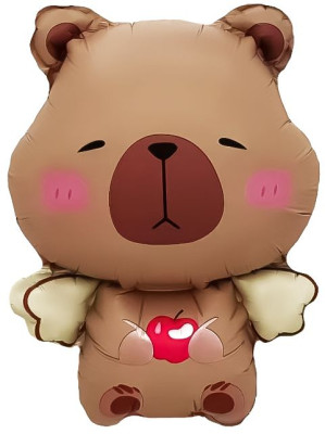 F Мини-фигура (15''/38 см) Капибара с крылышками 1шт  в интернет магазине Праздникмастер