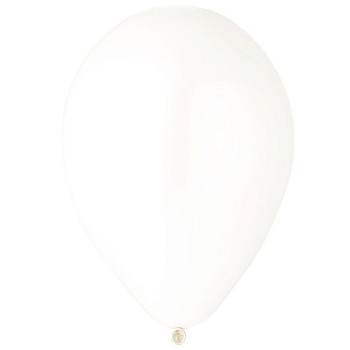 И Шар (12"/30 см) Белый (01) White Пастель 100шт