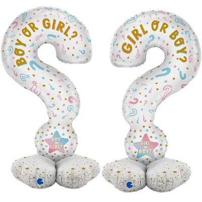 Г Фигура (47"/119 см) AIR Вопрос GIRL OR BOY 1шт в интернет магазине Праздникмастер