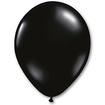 Q Шар (5"/13 см) Черный Onyx Black Кристалл 10шт