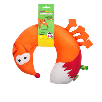Подголовник антистресс Maxitoys Antistress Лиса 32см 1шт оптом Краснодаре фотография
