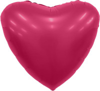 ПМ Сердце (18"/46 см) Magenta Сатин 1шт в интернет магазине Праздникмастер