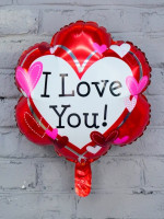 ПМ Фигура (18"/46 см) Цветок I Love you 1шт в интернет магазине Праздникмастер
