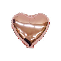 ПМ Мини-сердце (10"/25 см) Розовое золото Rose Gold 1шт в интернет магазине Праздникмастер