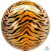 А Сфера 3D (16"/41 см) Тигр Сафари 1шт в интернет магазине Праздникмастер