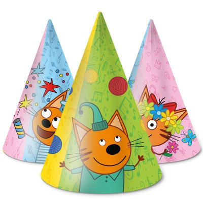 Колпак Три Кота Желтый 6шт 1уп
