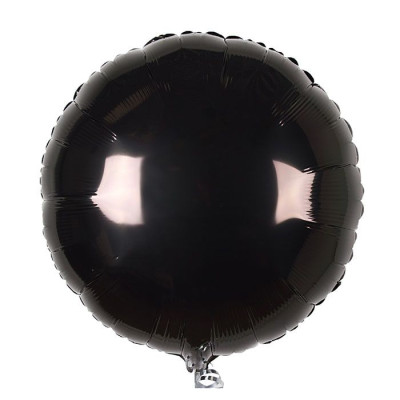 ПМ Круг (19''/48 см) Черный Black Металлик 1шт в интернет магазине Праздникмастер