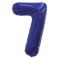F Цифра 7 (32"/81 см) Темно-синий 1шт в интернет магазине Праздникмастер