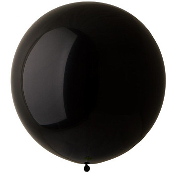 И Шар (18"/46 см) Черный (14) Black Пастель 25шт