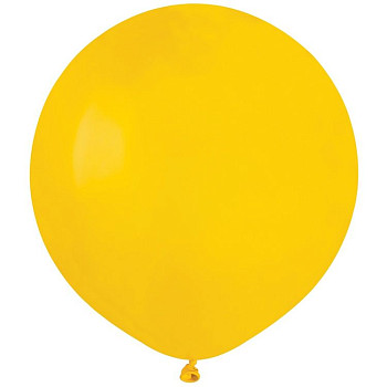 И Шар (19"/48 см) Желтый (002) Yellow Пастель 25шт