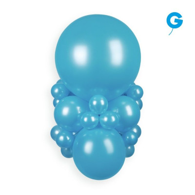 И Шар (12"/30 см) Голубой (35) Light Blue Металлик 100шт продажа в интернет - магазине ПраздникМастер