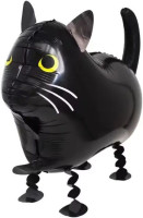 ПМ Ходячая Фигура (24''/61 см) Кот Черный 1шт в интернет магазине Праздникмастер