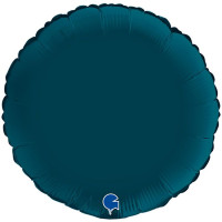 Г Круг (18"/46 см) Синий Petrol Blue Сатин 1шт в интернет магазине Праздникмастер