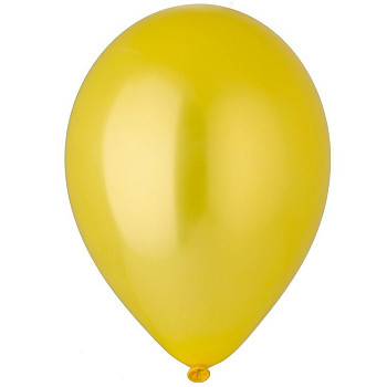 И Шар (10"/25 см) Желтый (30) Yellow Металлик 100шт
