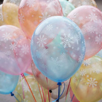 Б Шар (14"/36 см) Снежинки нежные Ассорти Кристалл 5ст 25шт BELBAL продажа в интернет - магазине ПраздникМастер