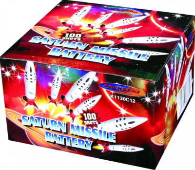 Батарея салютов Катюша Saturn Missile Battery (0,2"/100) 20м 100с 1шт