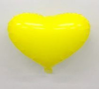 ПМ Сердце (18"/48 см) Желтый Poudre Yellow 1шт в интернет магазине Праздникмастер